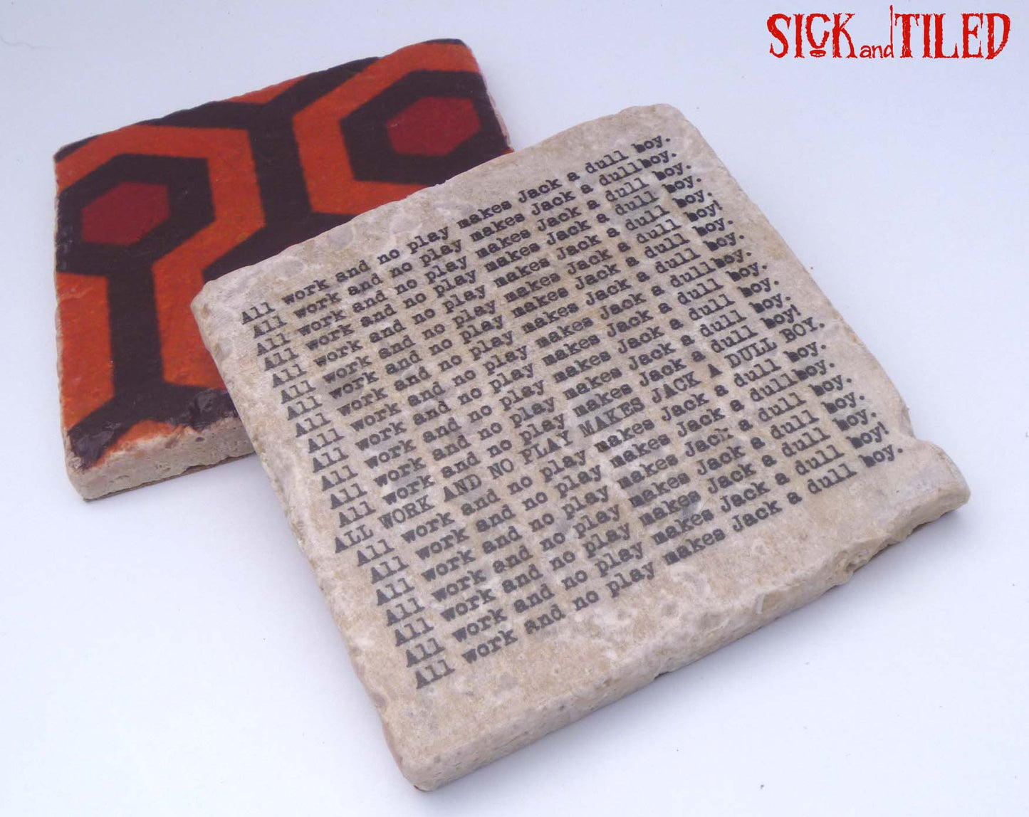 A Stay At The Overlook Tumbled Stone 4 Piece Drink Coaster Set The Shining