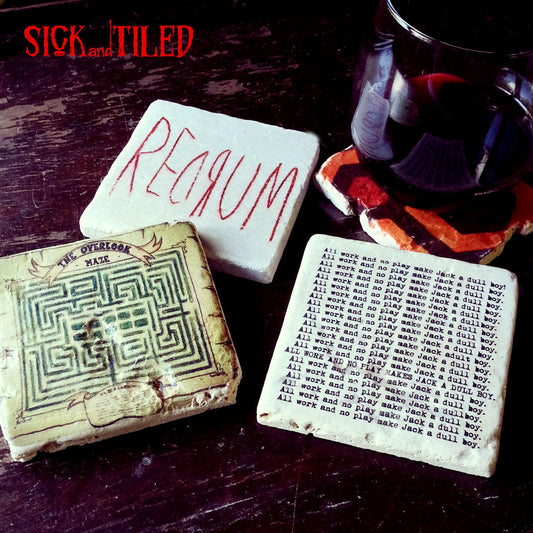 A Stay At The Overlook Tumbled Stone 4 Piece Drink Coaster Set The Shining