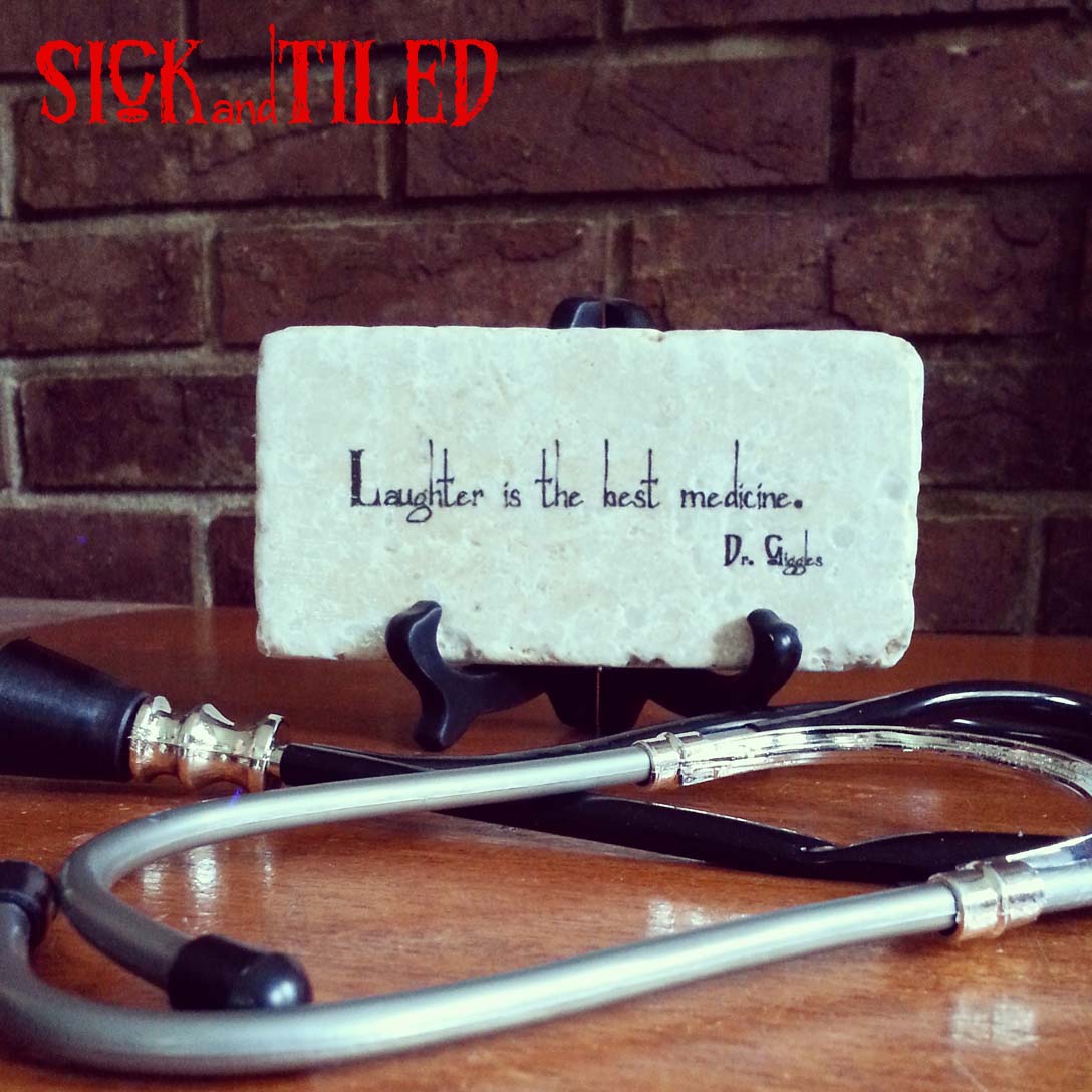 Dr. Giggles Laughter Is The Best Medicine Quote Plaque 90s Horror