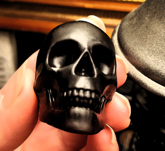 Organic Ylang-Ylang & Eucalyptus Activated Charcoal Mini Skull Face Soap