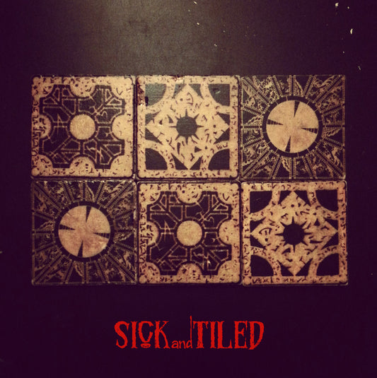 The Lament Configuration Hellraiser Tumbled Stone 6 Piece Drink Coaster Set