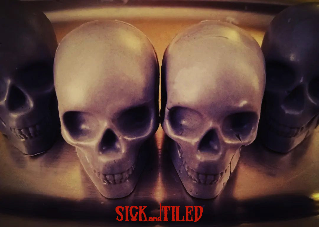 Mini Skull Decorative Mostly Organic Face Soap Gift Set
